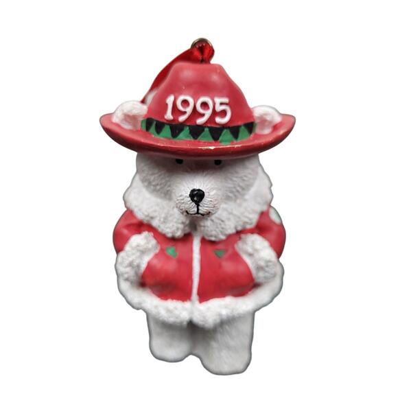 Vintage 1999 Santa Bear Christmas Ornaments 16pcs 15 Year Set Marshall Fields - Picture 12 of 16